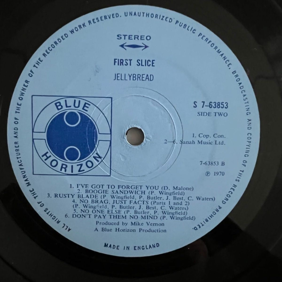 Jellybread - First Slice / 1. UK-Press. 1970 - (M-/VG+)
