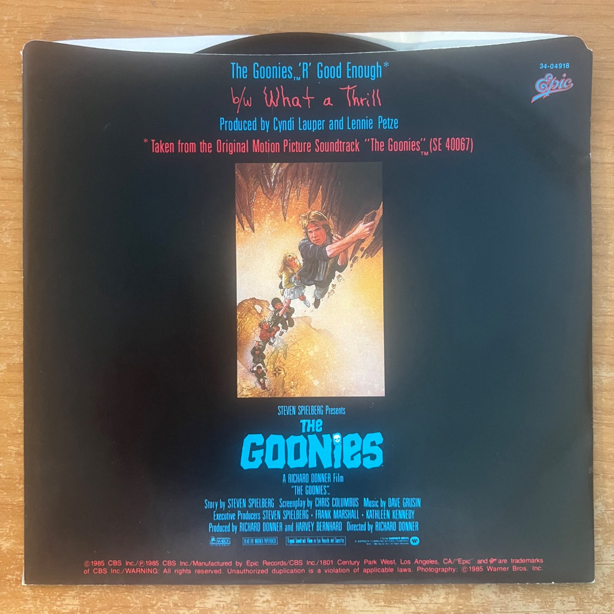 Cindy Lauper - The Goonies 'R' Good Enough / 1. US-Press. 1985 - (M-/M-)