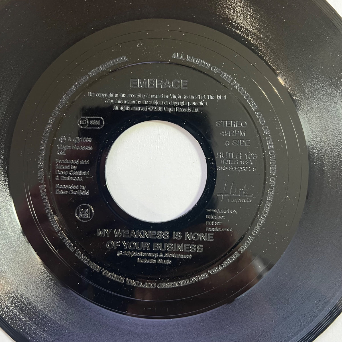 Embrace - My Weakness Is None Of... / 1. UK-Press. 1998 - Juke Box Edition - (M-/Neutral)