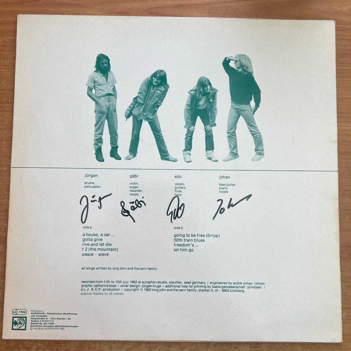 Long John & The Cann Family - Sometimes / 1. Swiss-Press. 1982 - Signed - (VG+/VG++)