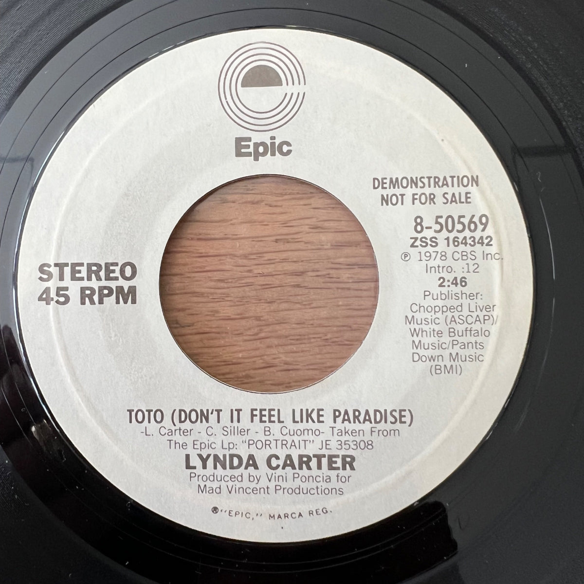 Lynda Carter - Toto / US-Promo 1978 - (M-/Neutral)