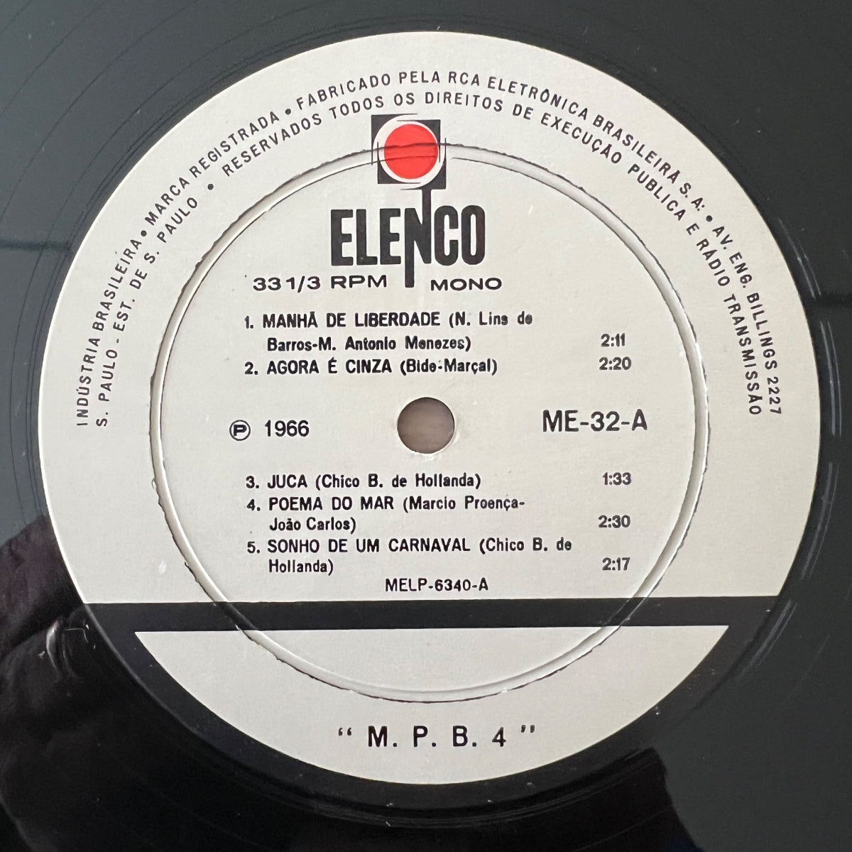 MPB4 - Same / 1. Brasil-Press. 1966 - (VG++/VG++)