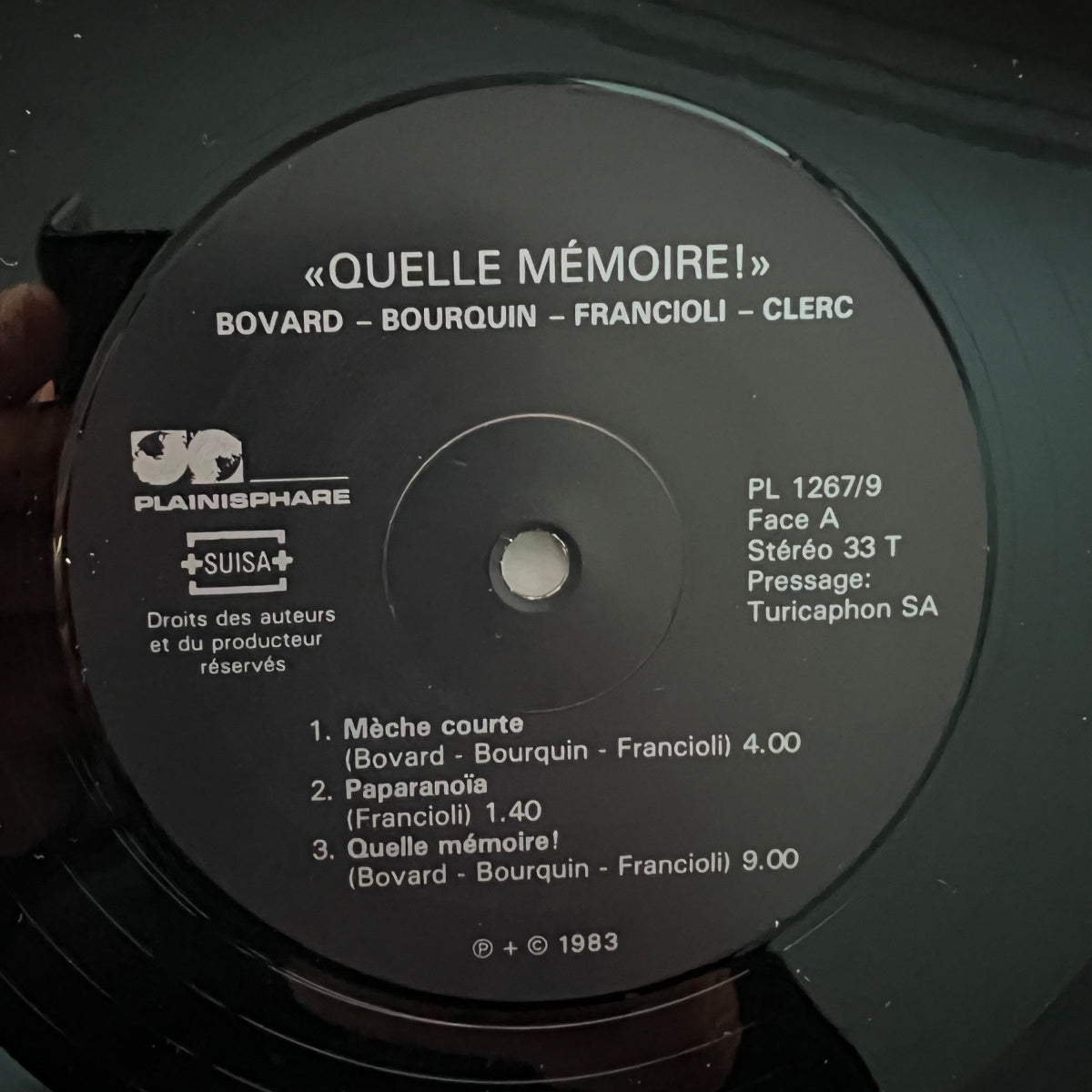 Bovard, Bourquin, Francioli, Clerc - Source Mémoire / 1. Swiss-Press. 1983 (M-/M-)