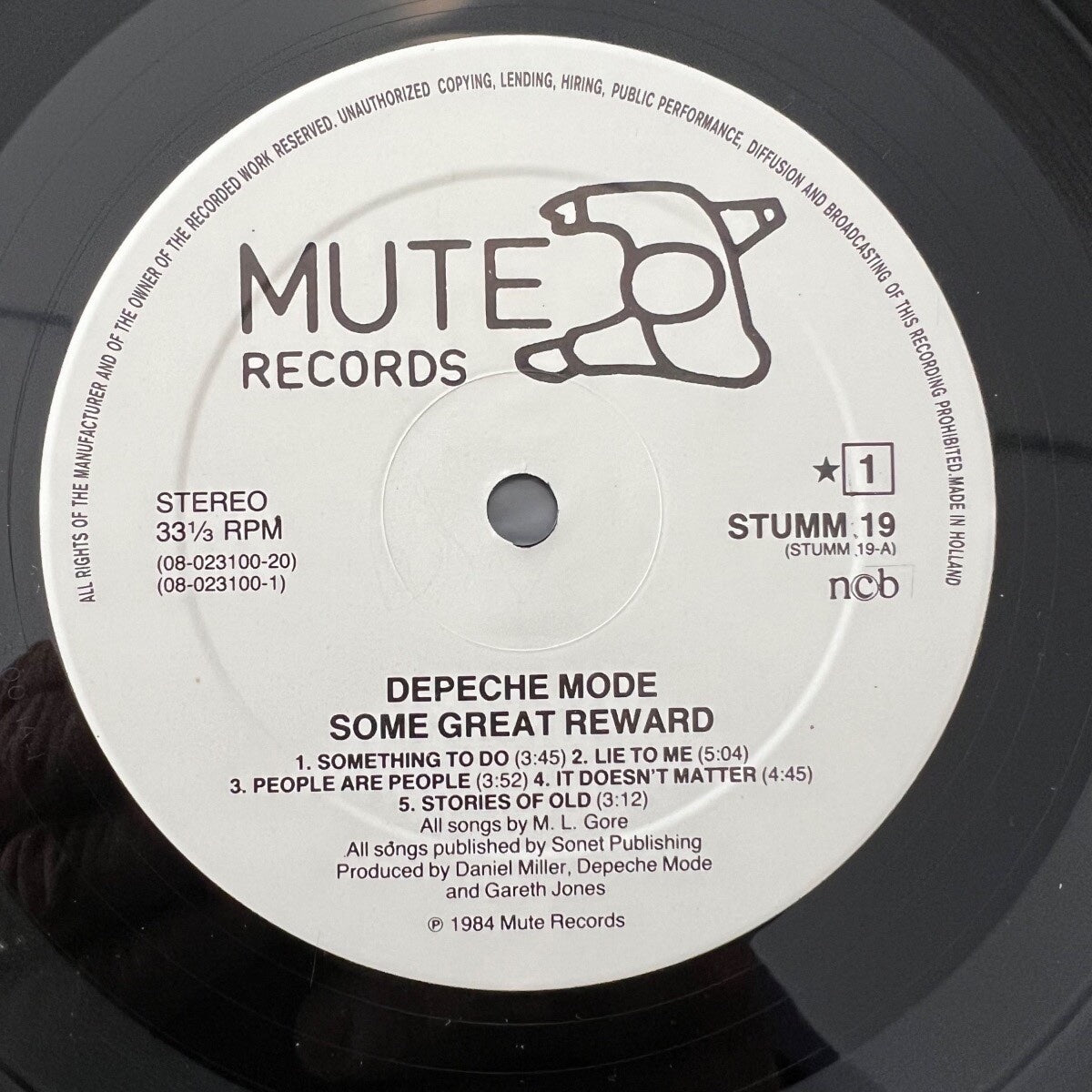 Depeche Mode - Some Great Reward / 1. NL Press. 1984 - (M-/M-)