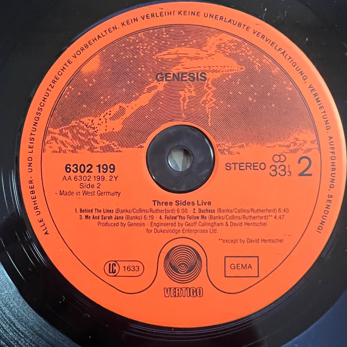 Genesis -Three Sides Live / 2 LP - 1. D-Press. 1982 - (M-/VG++)
