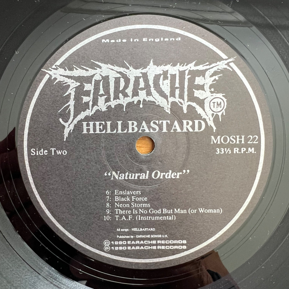Hellbastard - Natural Order / 1. UK-Press. 1990 - (M-/M-)