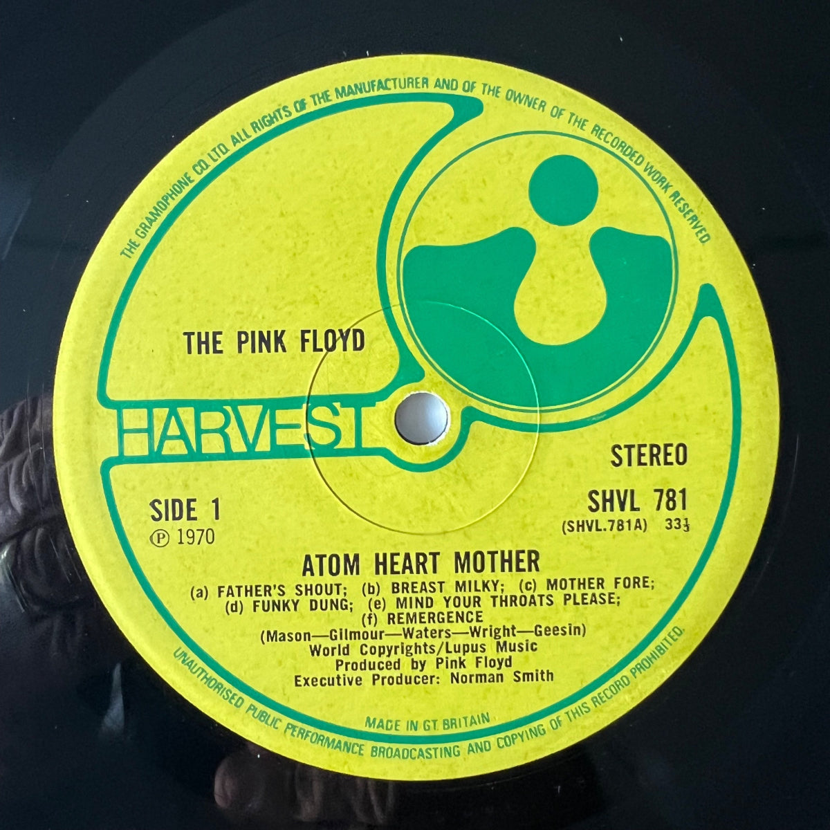 Pink Floyd - Atom Heart Mother / 1ère édition britannique. 1970 - (M-/VG++)
