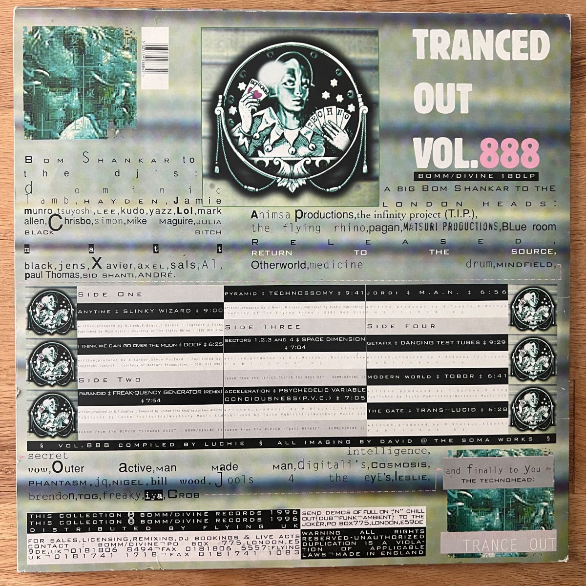 Various - Trance Out Vol. 888 / 2 LP - 1. UK-Press. 1996 - (M-/VG++)