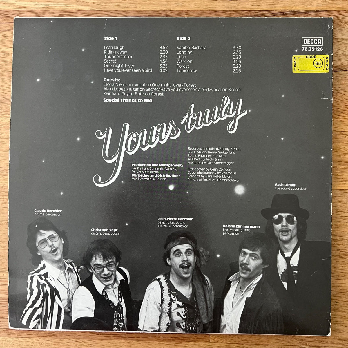 Yours Truly - Same / 1. Swiss-Press. 1979 - (VG++/VG++)