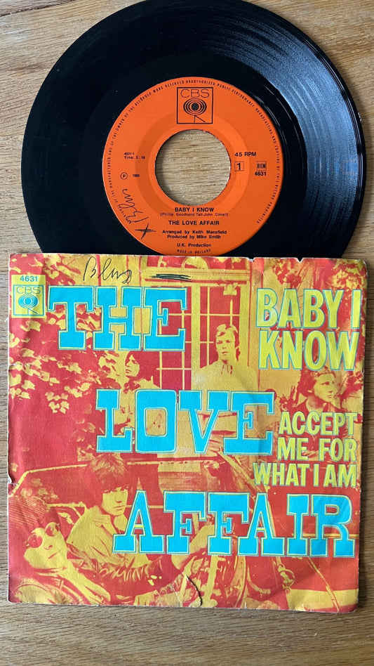 Love Affair - Bay I Know / 1. NL-Press. 1969