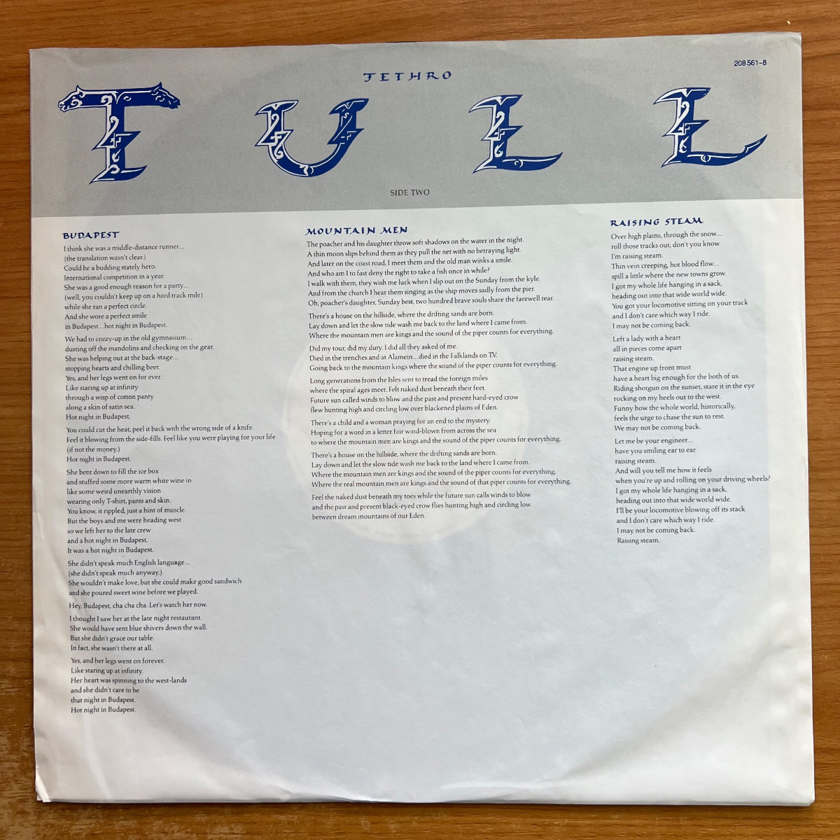 Jethro Tull - Crest Of A Knave / 1. EU-Press. 1987 - (M-/VG++)