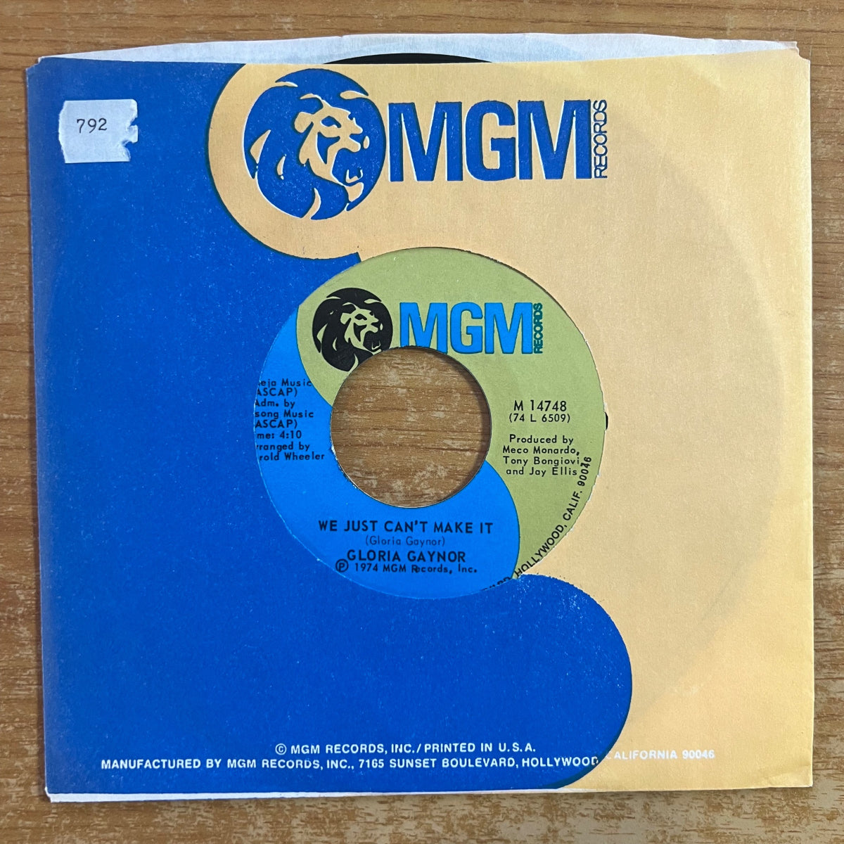Gloria Gaynor - Never Can Say Goodbye / 1. US-Press. 1974 - (M-/VG++)
