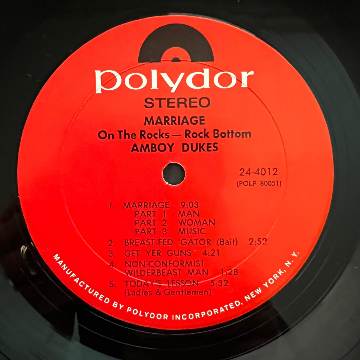 Amboy Dukes - Marriage On The Rocks / 1. US-Press. 1970 - (M-/VG)
