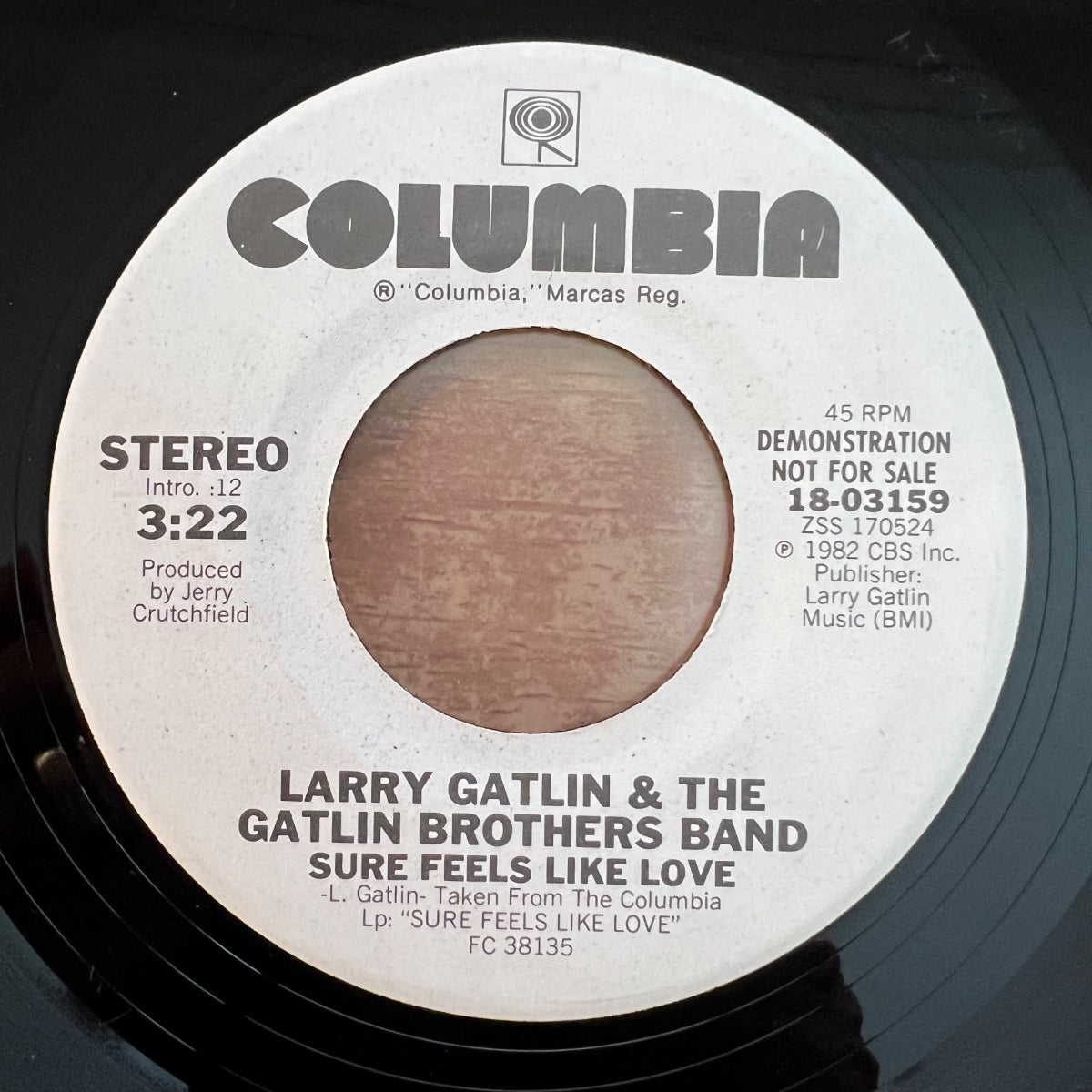 Larry Gatlin & Gatlin Brothers Band - Sure Feels Like Love / US-Promo 1982 - (M-/Neutral)