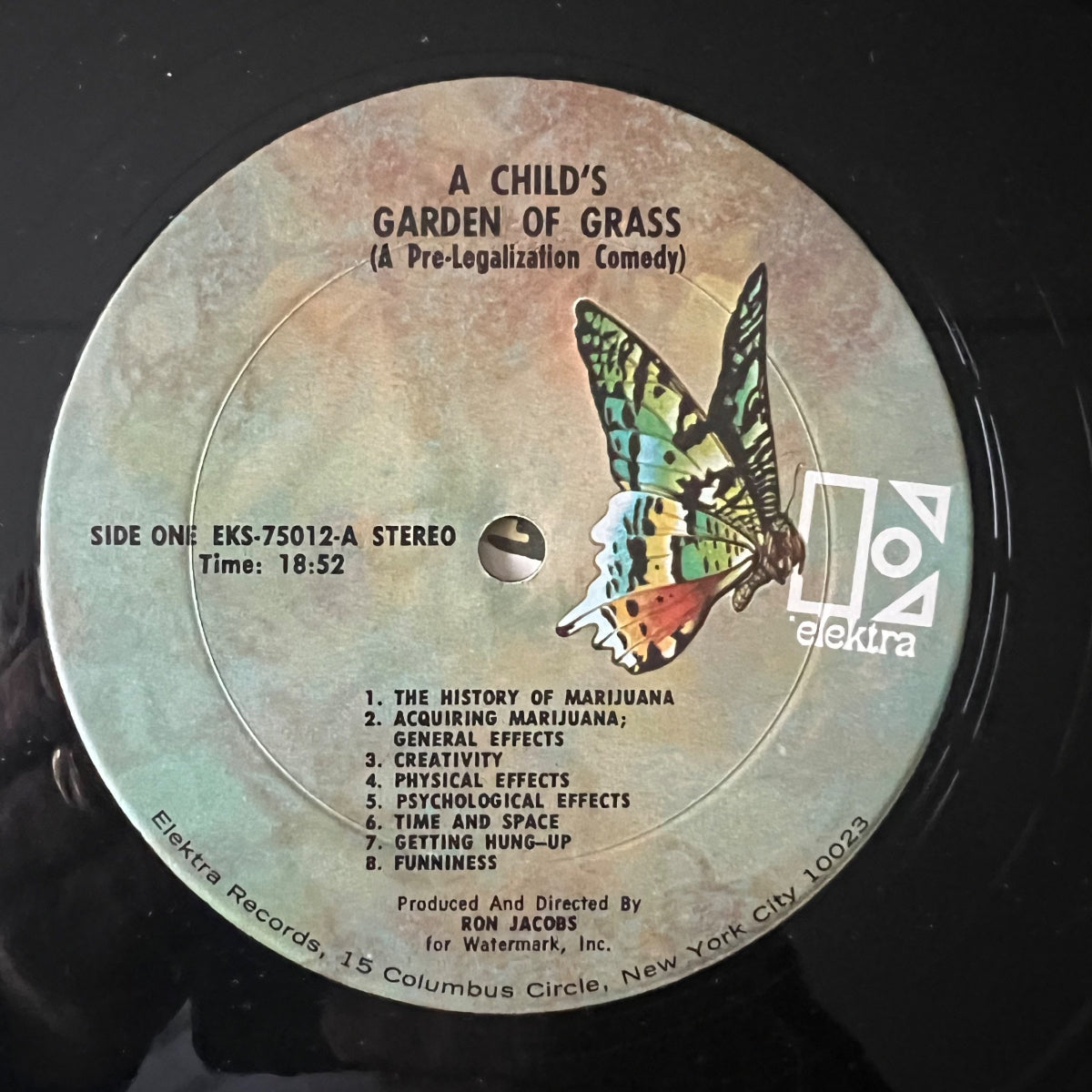 Ron Jacobs - A Child's Garden Of Grass / 1. US-Press. 1971 - (VG+/VG++)