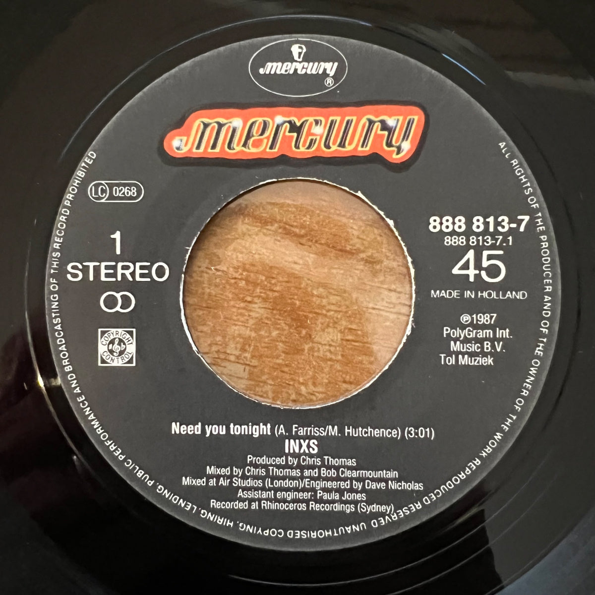 INXS - Need You Tonight / 1. NL-Press. 1987 - (M-/VG++)