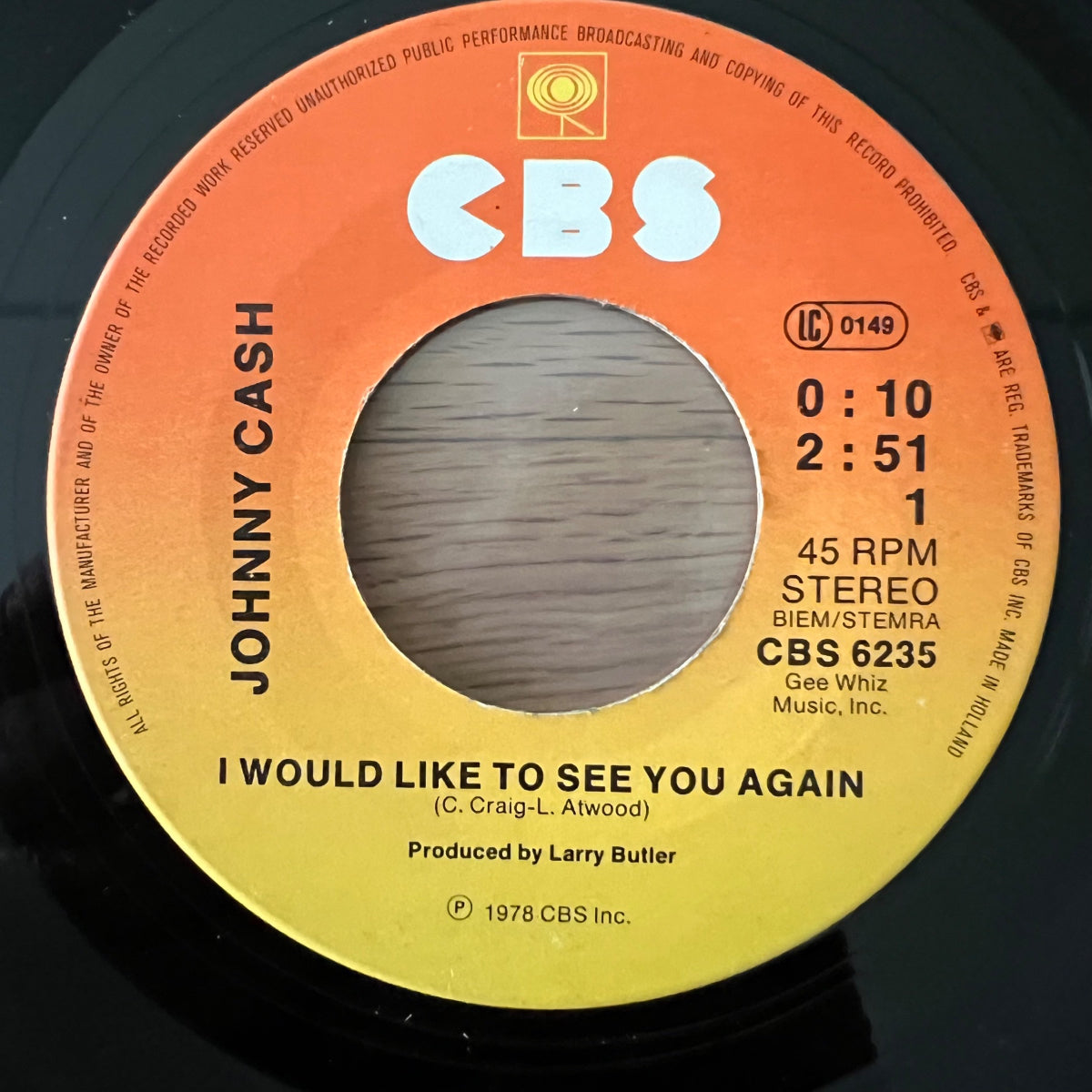 Johnny Cash - I Would Like To See You Again / 1. NL-Press. 1978 - (VG+/VG+)