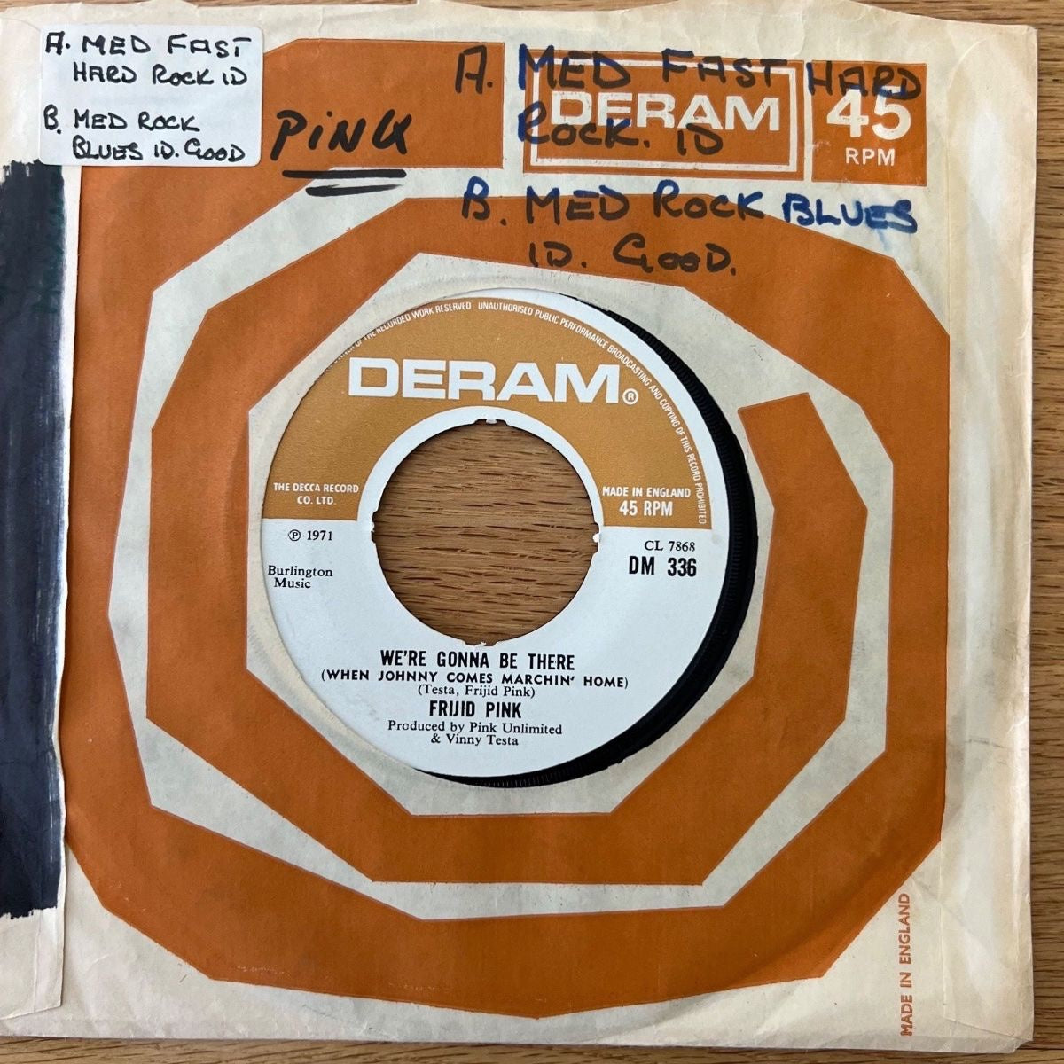 Frijid Pink - We're Gonna Be There / 1. UK-Press. 1971 - (M-/VG)
