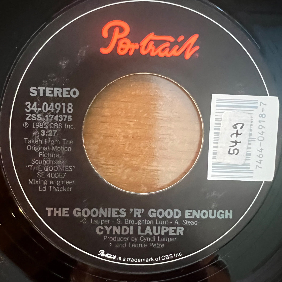 Cindy Lauper - The Goonies 'R' Good Enough / 1. US-Press. 1985 - (M-/M-)