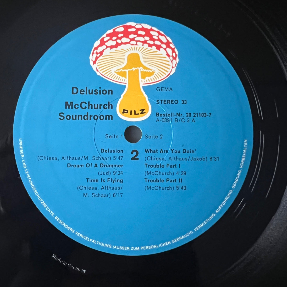 McChurch Soundroom - Delusion / 1. D-Press. 1971 - (M-/M-)