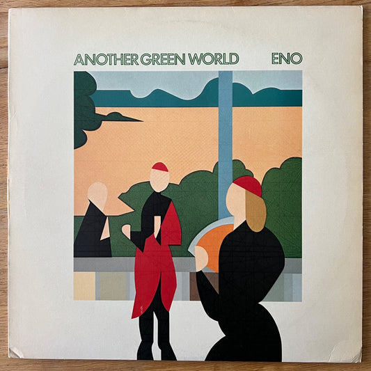 Brian Eno - Un autre monde vert / 1. Presses britanniques. 1975 - (M-/VG+)