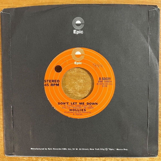 Hollies - Don't Let Me Down / 1st US Press. 1974 - (M-/VG++)