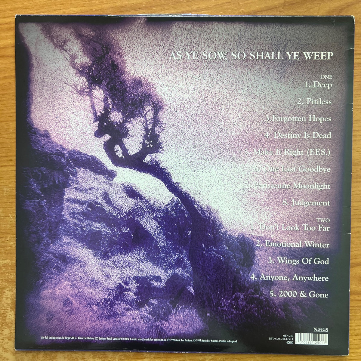 Anathema - Judgement / 1. UK-Press. 1999 - (VG++/VG+)