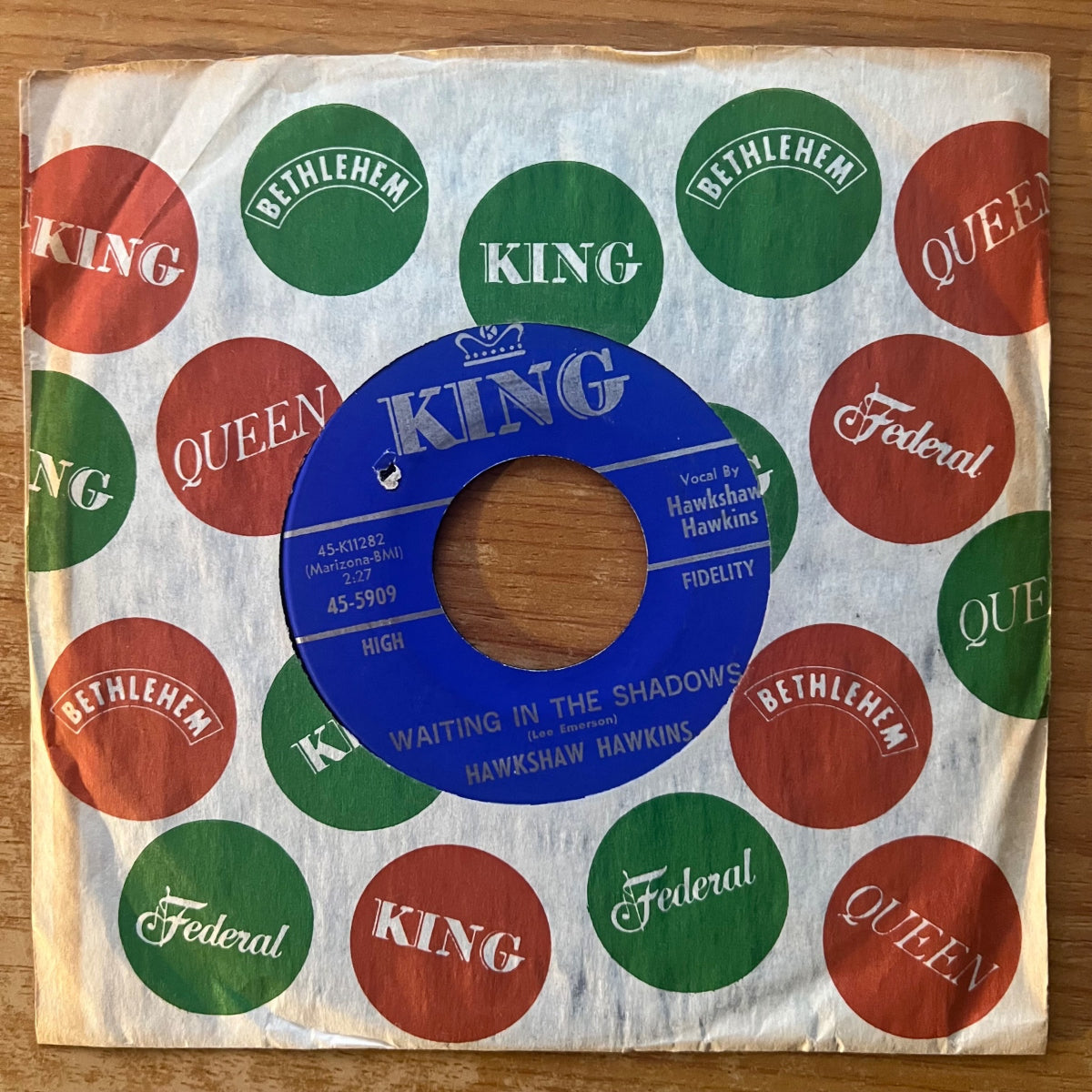 Hawkshaw Hawkins - Waiting in The Shadows / 1st US-Press. 1964 - (M-/VG+)