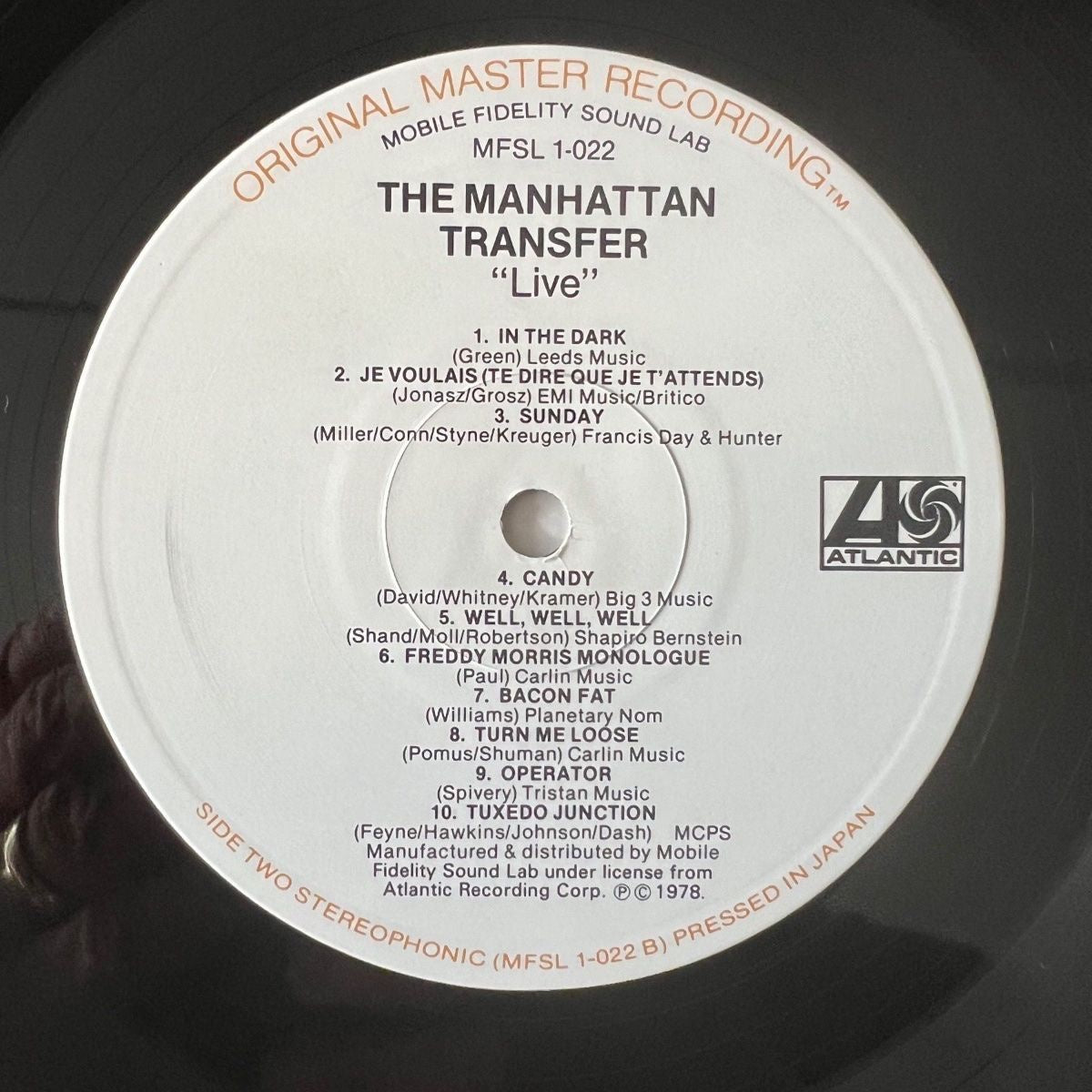 Manhattan Transfer - Live / Audiophile MFSL 1979 - (M-/VG++)