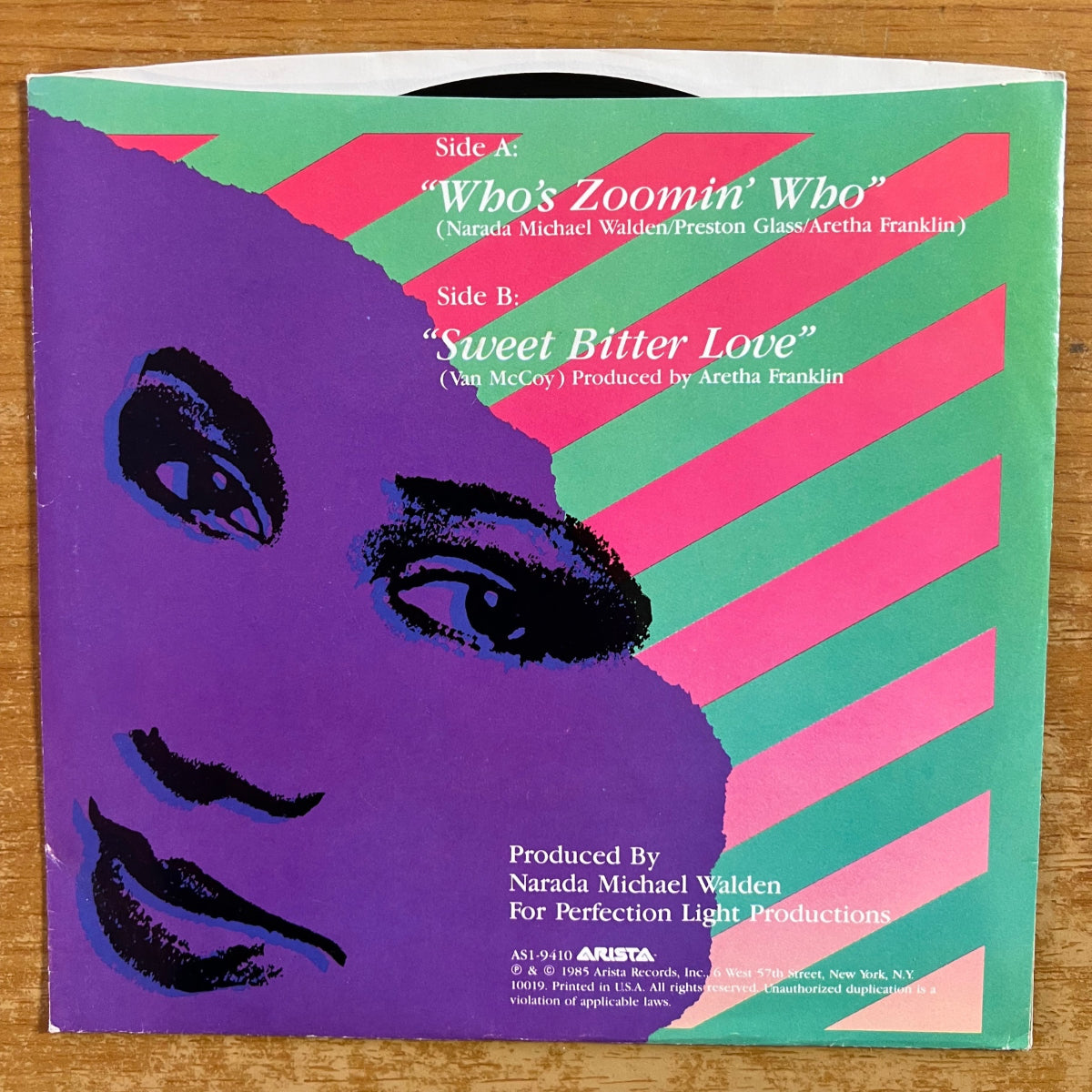 Aretha Franklin - Who's Zoomin' Who / 1. US-Press. 1985 - (M-/M-)