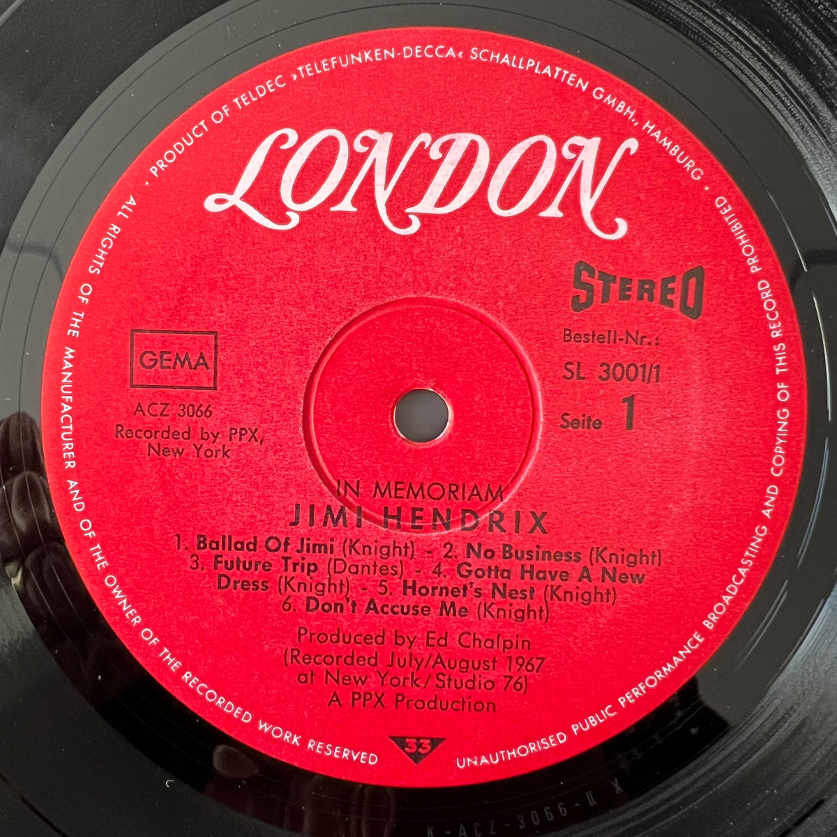 Jimi Hendrix, Curtis Knight - In Memoriam / 2 LP - 1. D-Press. 1970 - (M-/VG++)