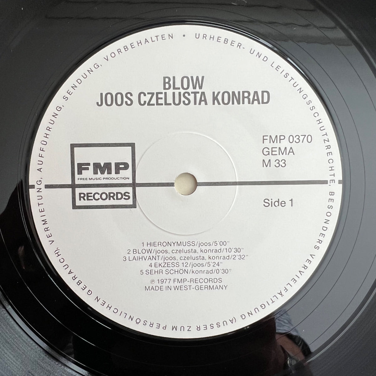 Joos, Czelusta, Konrad - Blow !!! / 1. D-Press. 1977 - TOP