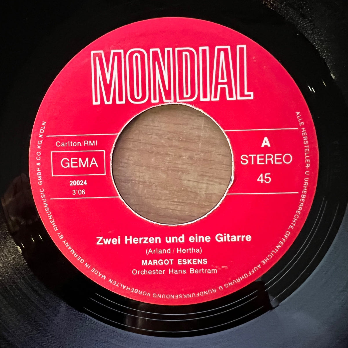Margot Eskens - Zwei Herzen Und Eine Gitarre / 1. D-Press. 1971 - (VG+/VG+)