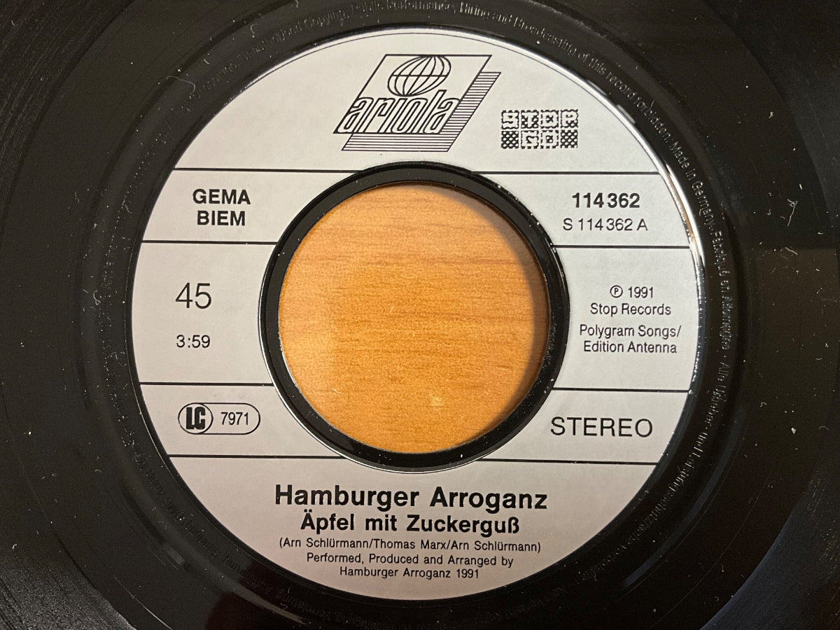 Hamburger Arroganz - Äpfel Mit Zuckerguss / 1. D-Press. 1991 - (VG++/VG+)