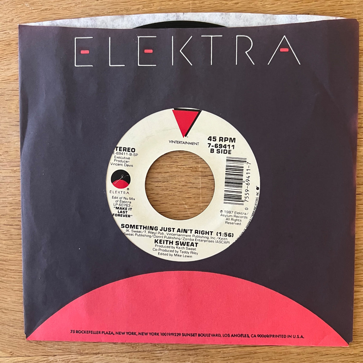 Keith Sweat - Something Just Ain't Right / 1. US-Press. 1987 - (M-/VG++)