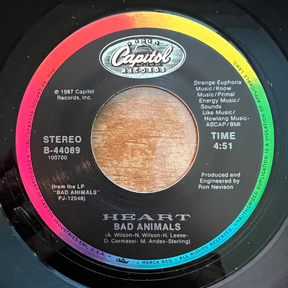 Heart - There's The Girl / 1. US-Press. 1987 - (M-/M-)