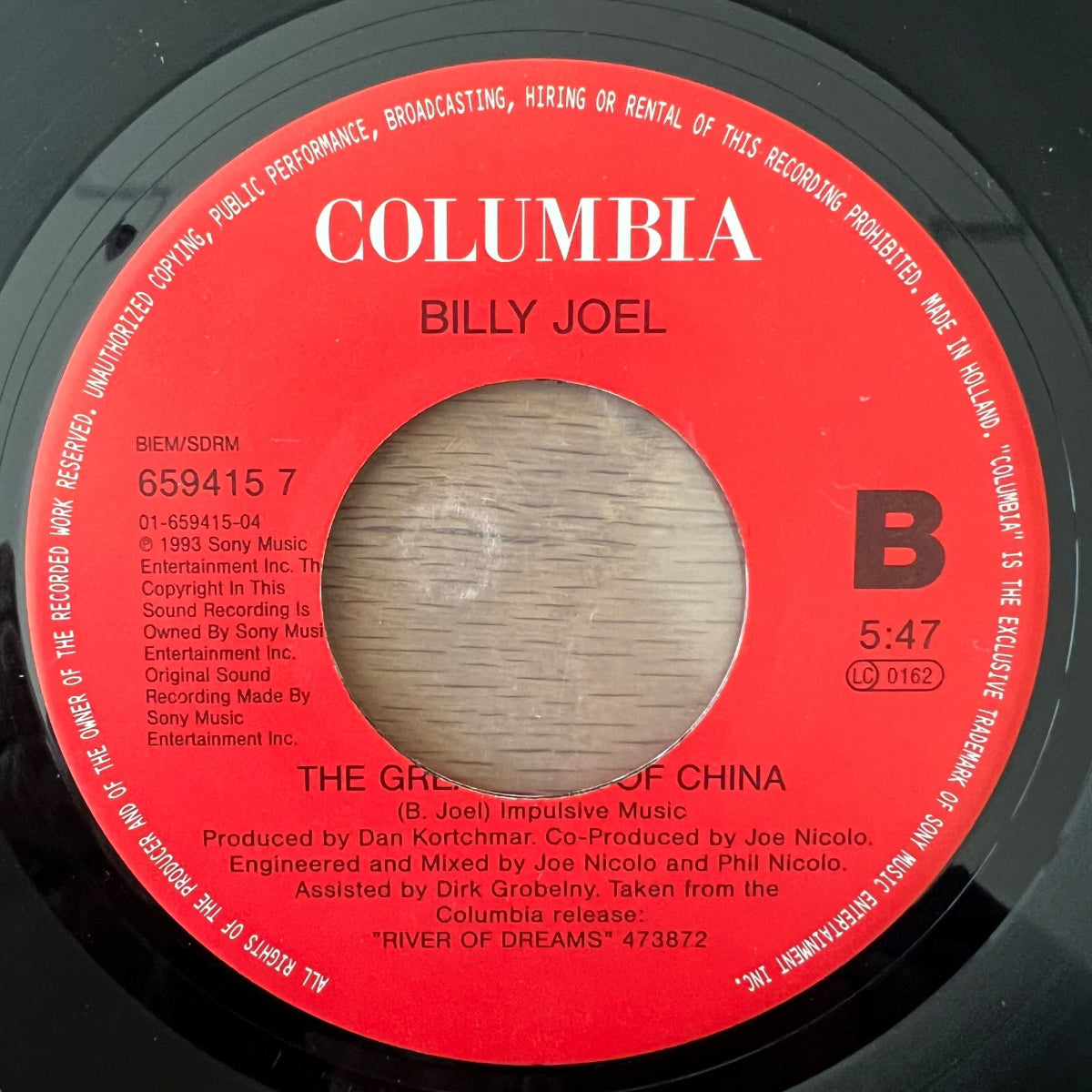 Billy Joel - The River Of Dreams / 1. NL Press. 1993 - (M-/M-)
