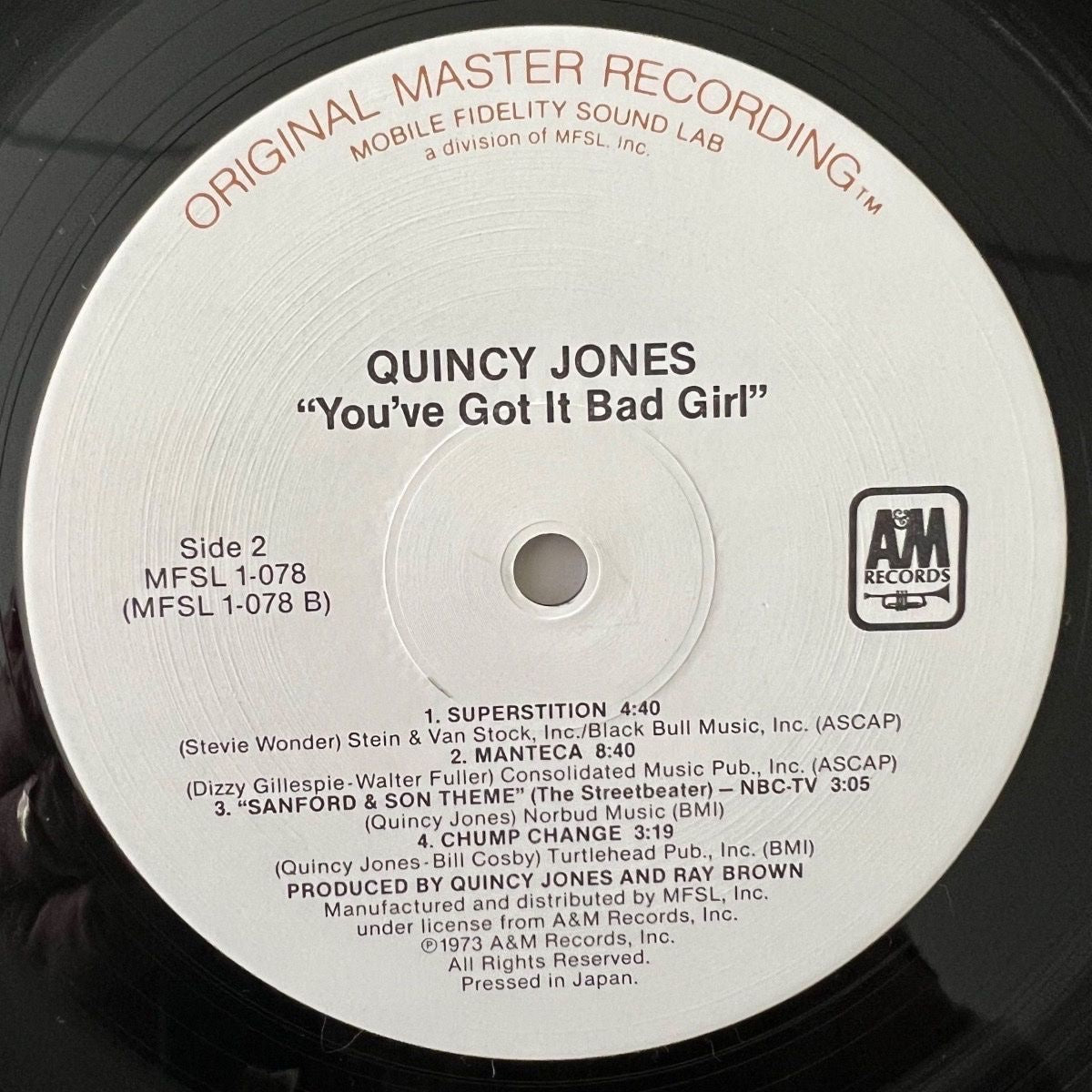 Quincy Jones - You've Got It Bad Girl / Audiophile MFSL 1983 - (M-/M-)