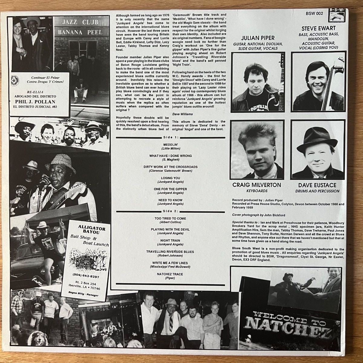 Junkyard Angels - Dirty Work At The Crossroads / 1. UK-Press. 1989 - (M-/VG++)