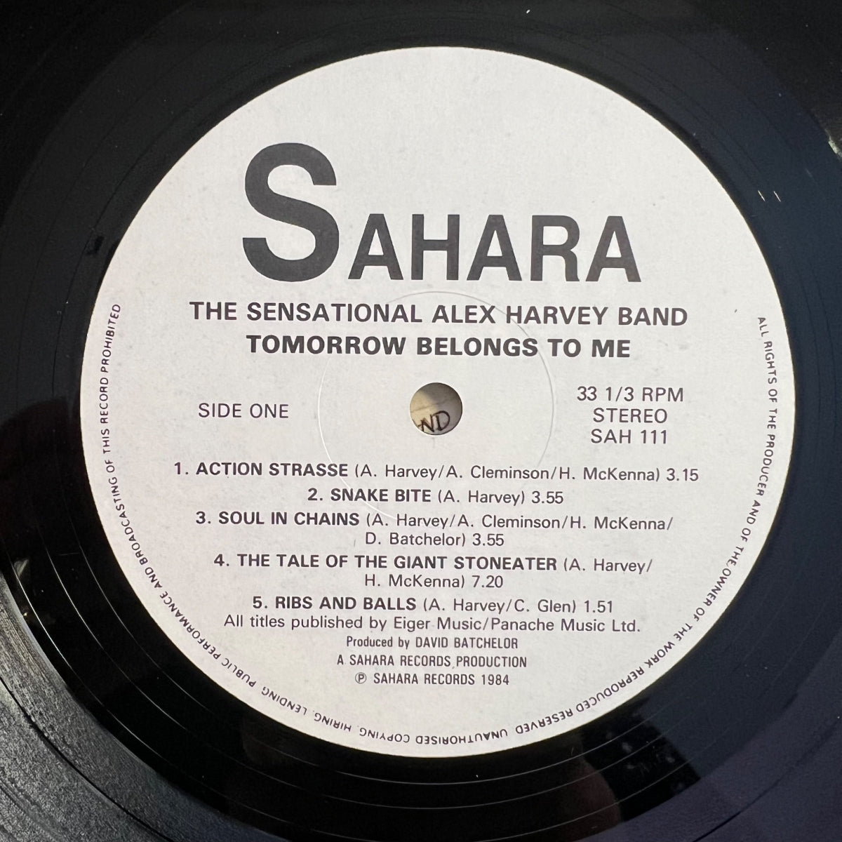 Sensational Alex Harvey Band - Tomorrow Belongs To Me / UK-Press. 1984 - (VG++/VG++)