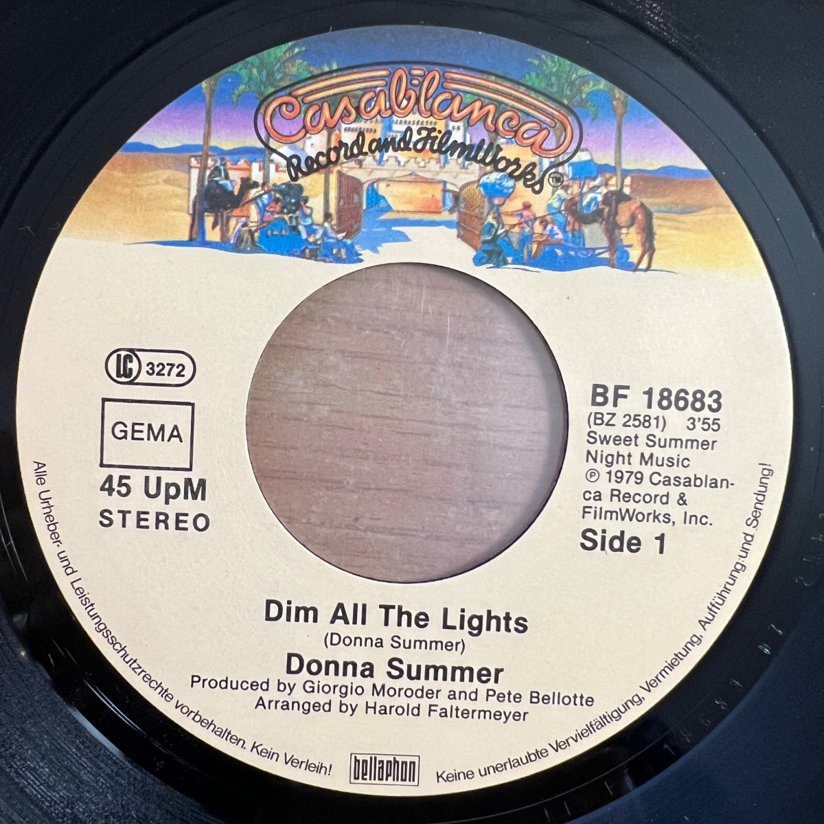 Donna Summer - Dim All The Lights / 1. D-Press. 1979 - (M-/M-)