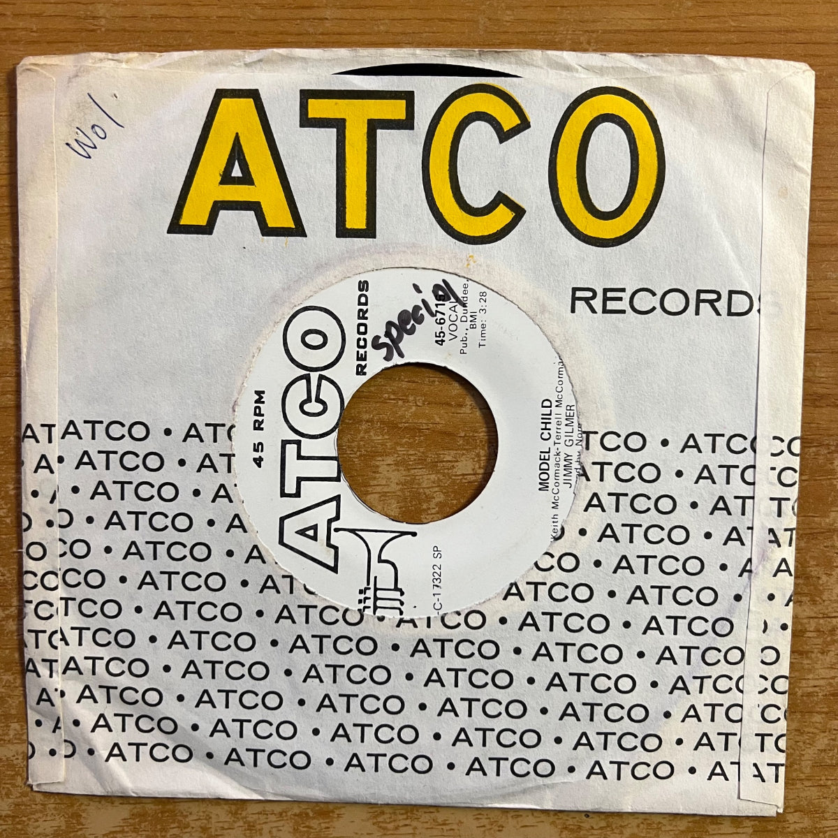 Jimmy Gilmer - Sugar In The Woods / US-Promo 1969 - (VG+/VG+)