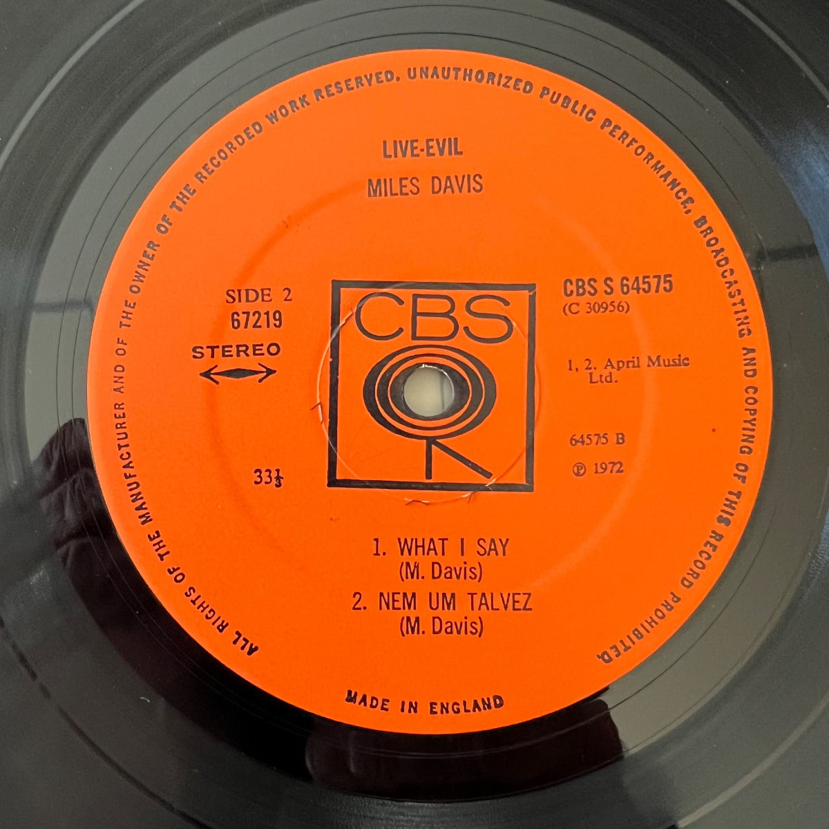 Miles Davis - Live Evil / 2 LP - 1ère édition britannique. 1972 - (M-/VG+)