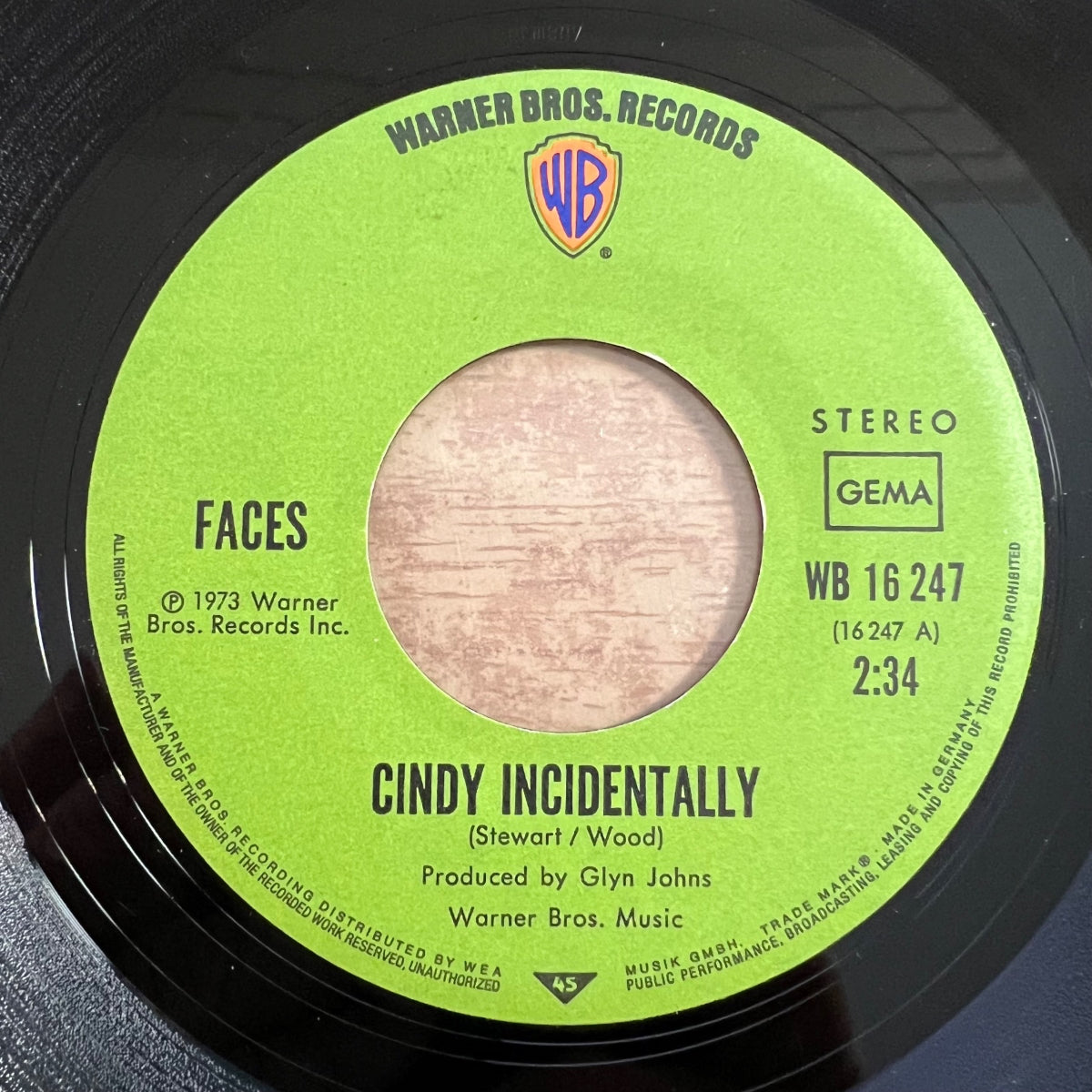 Faces - Cindy Incidentally / 1. D-Press. 1973 - (VG++/VG+)