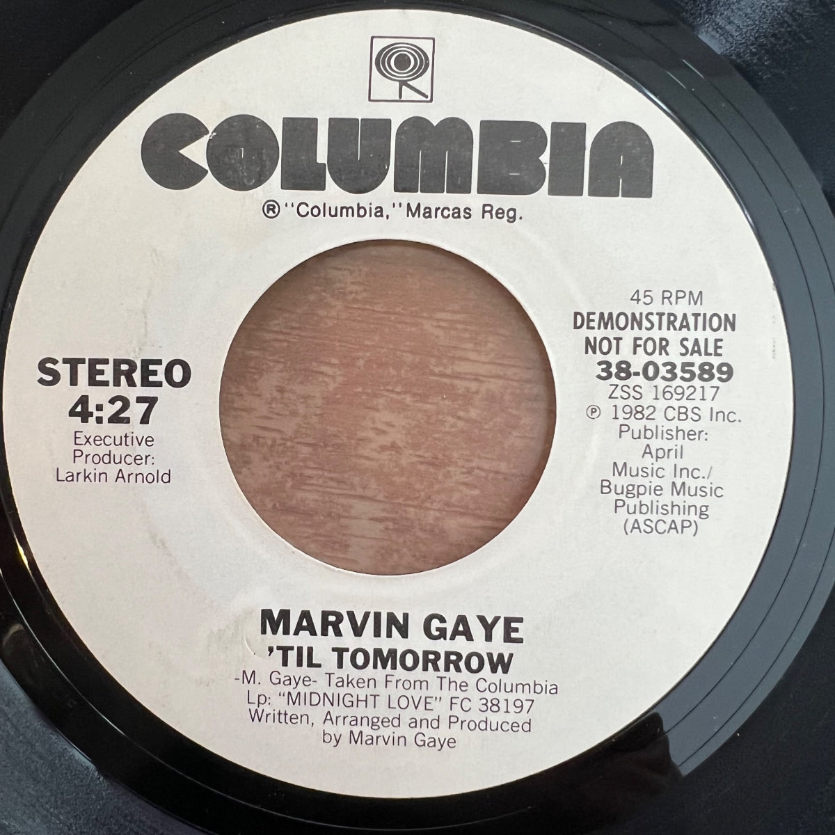 Marvin Gaye - 'Til Tomorrow / US-Promo 1982 - (M-/Neutral)