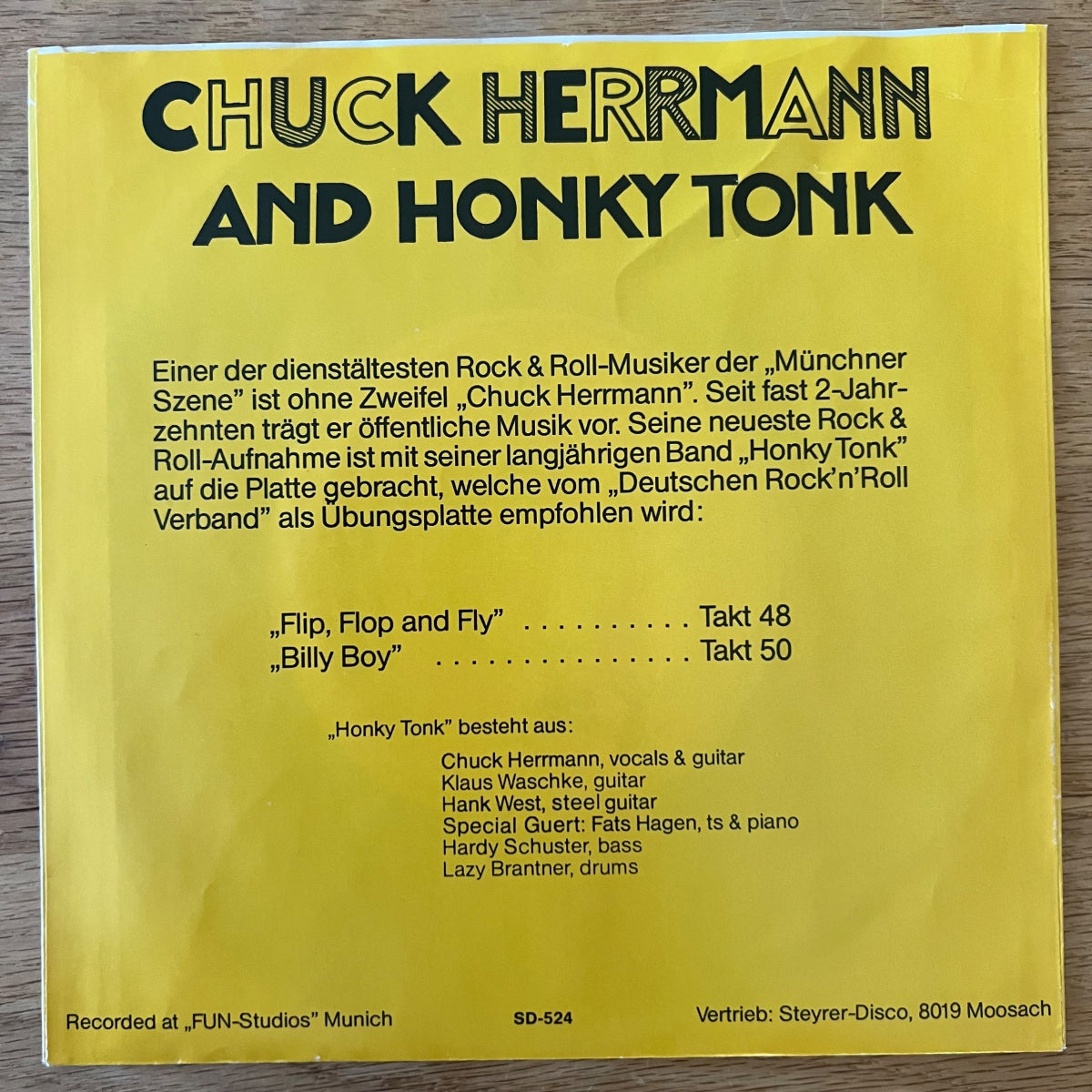 Chuck Herrmann & Honky Tonk - Flip, Flop & Fly / 1. D-Press. 1981 - (M-/M-)
