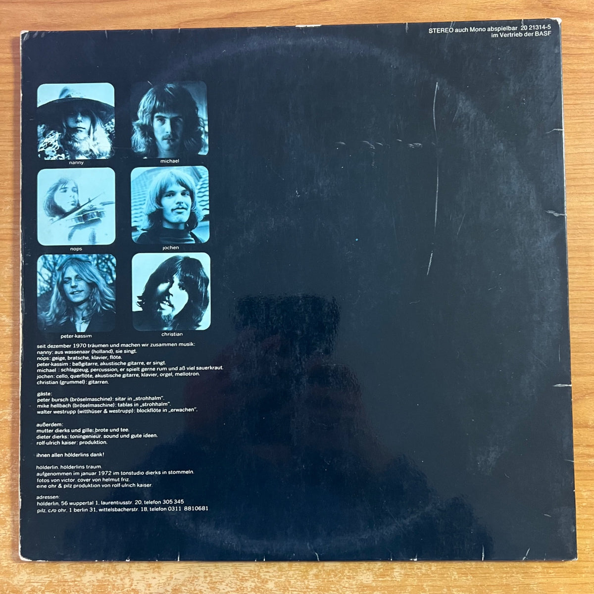 Hölderlin -  Hölderlins Traum / 1. D-Press. 1972 - (VG++ / VG+)