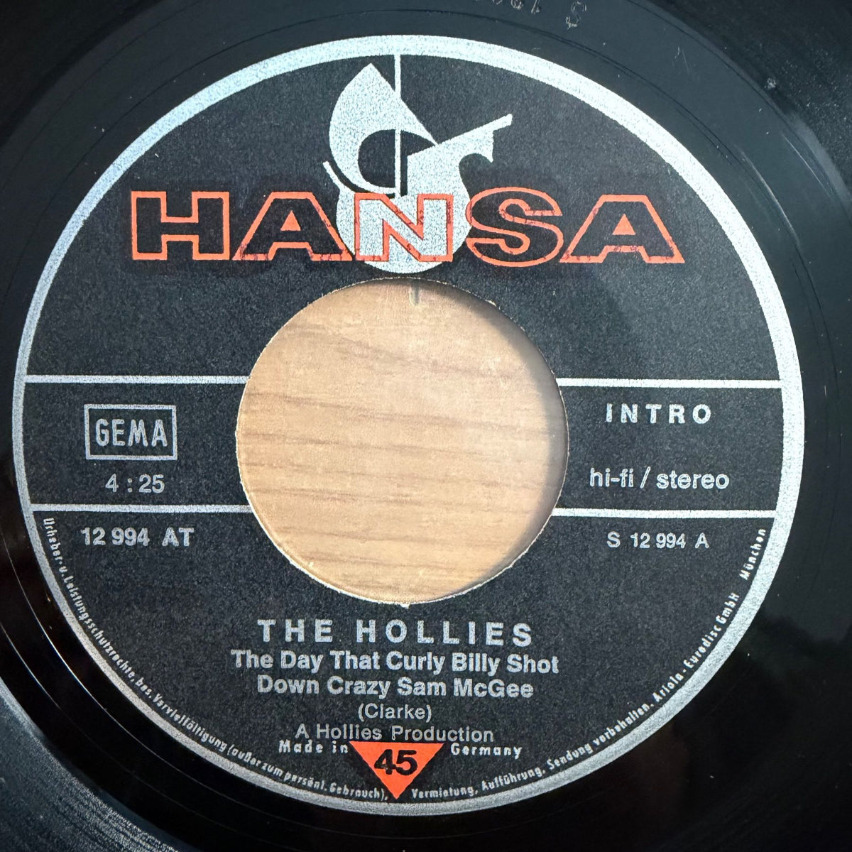 Hollies - The Day That Curly Billy Shot... / 1. D-Press. 1973 - (VG++/VG)