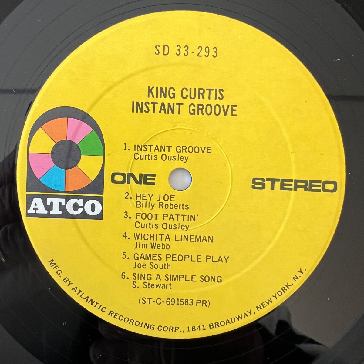 King Curtis - Instant Groove / 1st US Press. 1969 - (VG++/VG+)