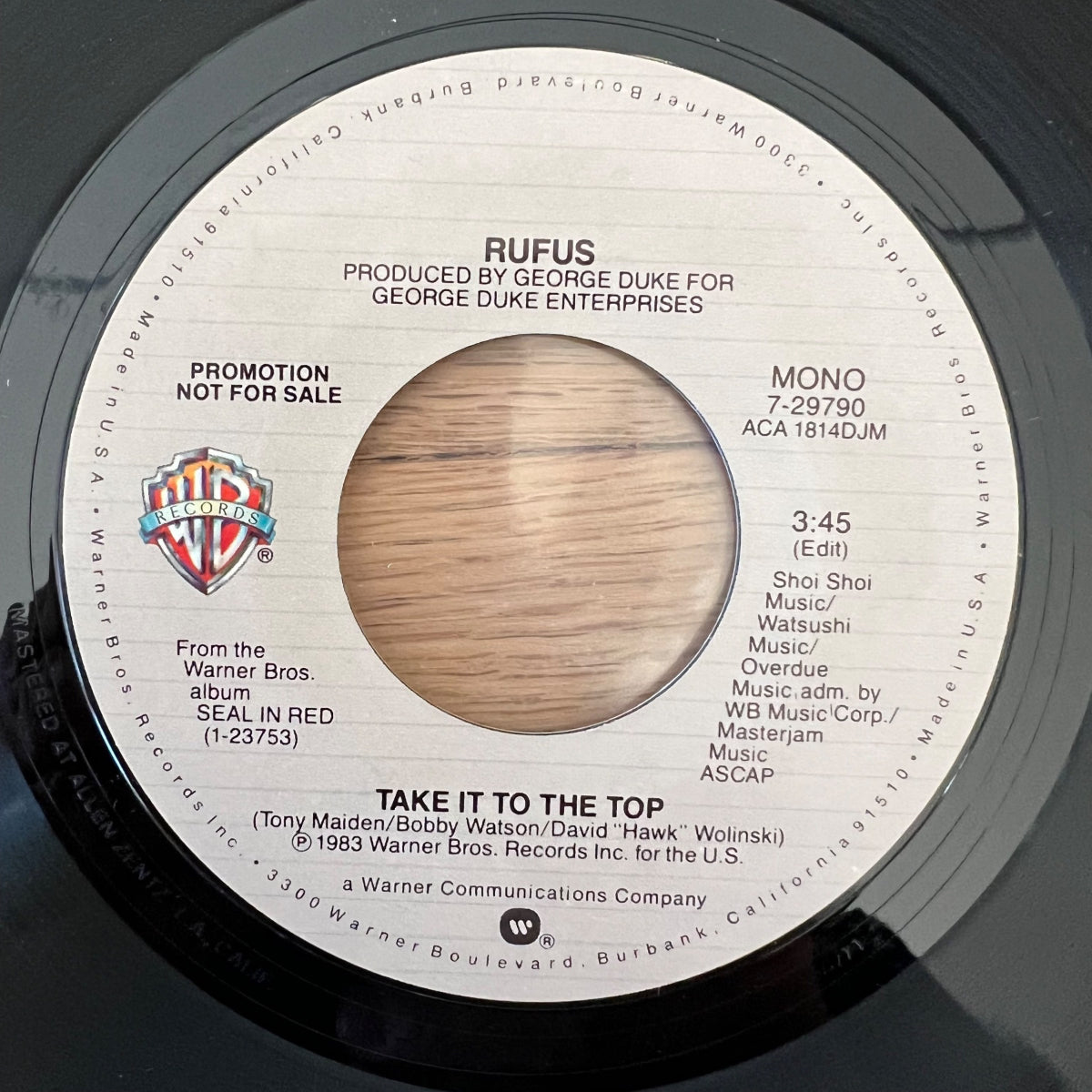 Rufus - Take It To The Top / US-Promo 1983 - (M-/Neutral)